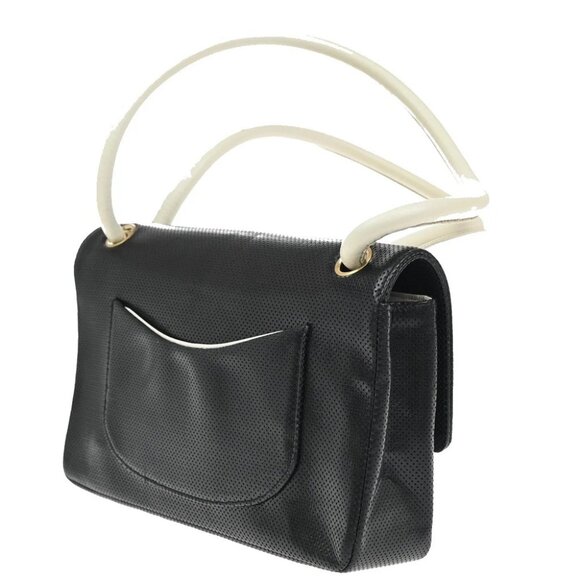 CHANEL CC Logo Shoulder Hand Bag Leather Black GHW France 687RF458 - Picture 12 of 14